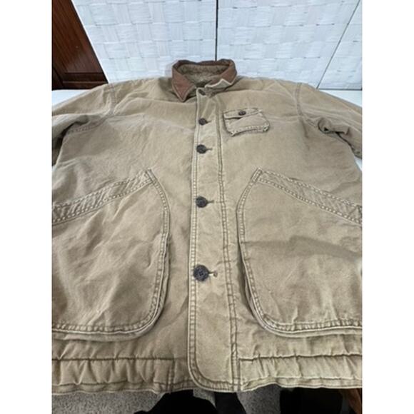 RARE!! "Abercrombie & Fitch" VTG Y2K Barn Chore Rodeo Horse SZ L Mens Sherpa - Picture 7 of 13